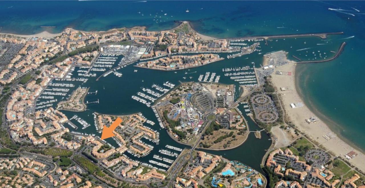 Cap Capistol Studio Le Cap D'Agde Vue Port Экстерьер фото